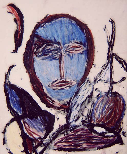 Dan Asher — Selbstporträt, 1983, Acryl auf Leinwand, 160 x 140 cm